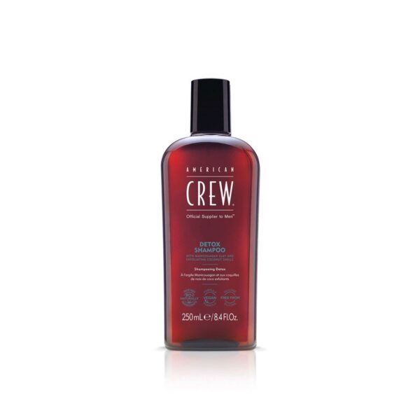 American Crew, Detox, Vegan, Hair Shampoo, For Regulation Of Excessive Sebum, 250 ml