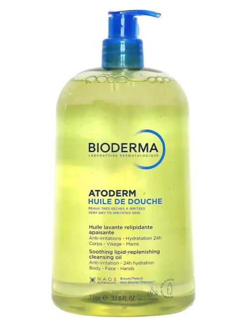Bioderma, Atoderm, Anti-Irritation, Shower Oil, For Face & Body, For Very Dry To Atopic Sensitive Skin, 1000 ml