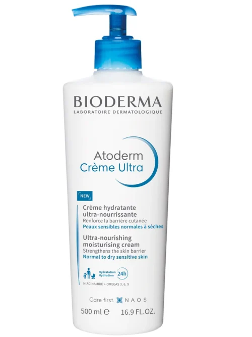 Bioderma, Atoderm Creme Ultra, Ultra-Nourishing/Moisturising, Body Cream, Day & Night, 500 ml