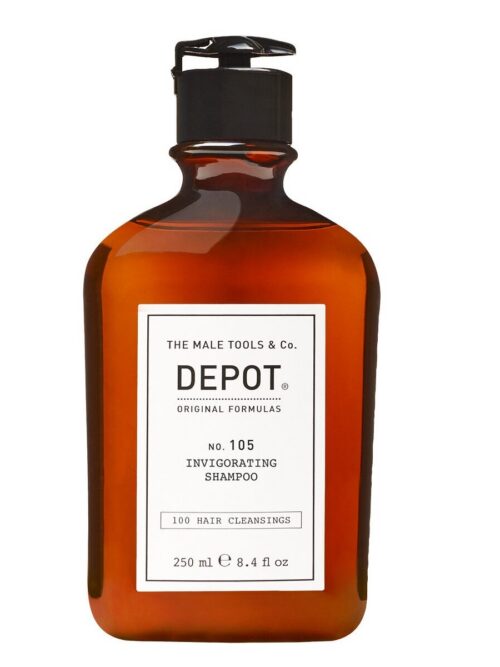 depot-100-hair-cleansings-105-invigorating-shampoo-vitamin-b5-hair-shampoo-anti-hair-loss-250-ml-0-8032274011835-1670779962.jpg Depot, 100 Hair Cleansing No. 105, Multivitamin Complex, Hair Shampoo, Anti-Hair Loss, 250 ml