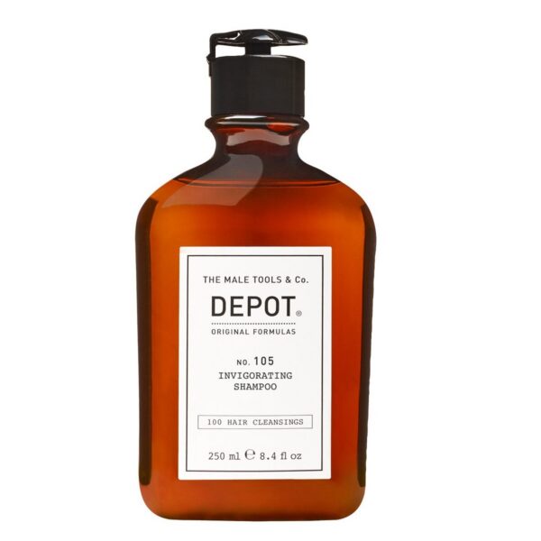 depot-100-hair-cleansings-105-invigorating-shampoo-vitamin-b5-hair-shampoo-anti-hair-loss-250-ml-0-8032274011835-1670779962.jpg Depot, 100 Hair Cleansing No. 105, Multivitamin Complex, Hair Shampoo, Anti-Hair Loss, 250 ml
