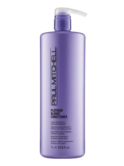 Paul Mitchell, Blonde Platinum Blonde, Paraben-Free, Hair Conditioner, Cools Brassiness, 1000 ml