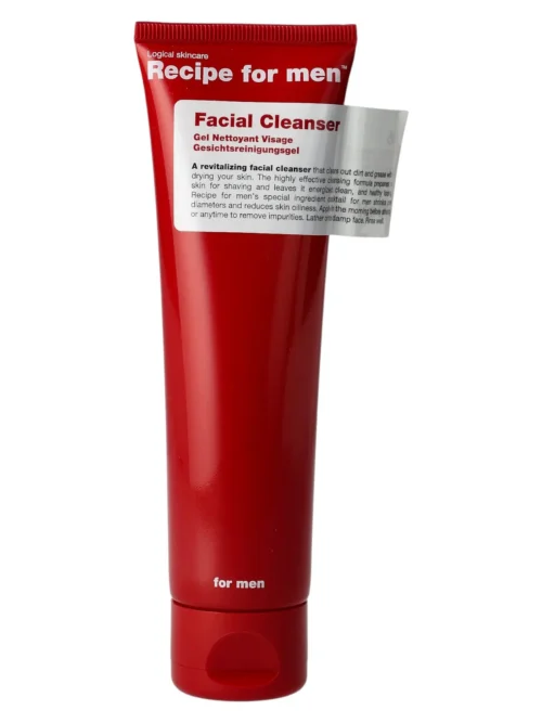 Recipe For Men, Facial Cleanser, Revitalizing, Cleansing Gel, For Face, 100 ml