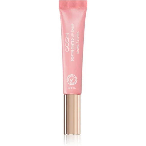 Gosh, Soft'n Clear, Vegan, Moisturized, Lip Balm, 001, Nude, SPF 15, 8 ml